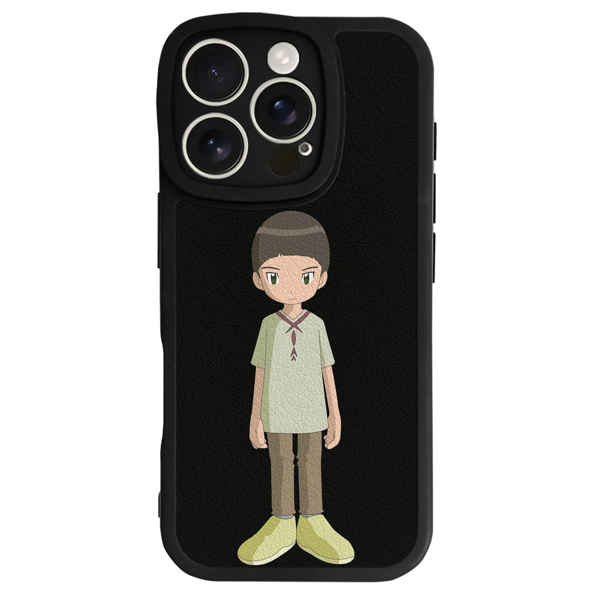 （画像用） Digimon デジタルモンスター/デジモン 【iPhone 16シリーズ対応】シリコンスマホケース（レザー調） 材質：シリコン